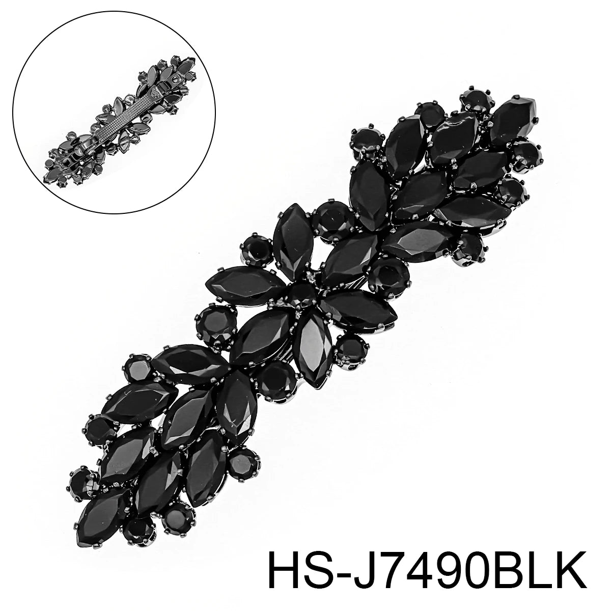 Fashion Barrette Cubic Zirconia Leaf Hair Clips for Women Accessories Bridal Wedding Hair Jewelry Party Bride Headpiece