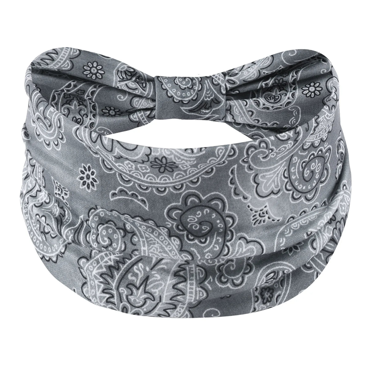Bohemian Paisley Print Turban Headband Soft Elastic Hairband Women Wide Headwrap Travel Beach Sport Hair Accessories