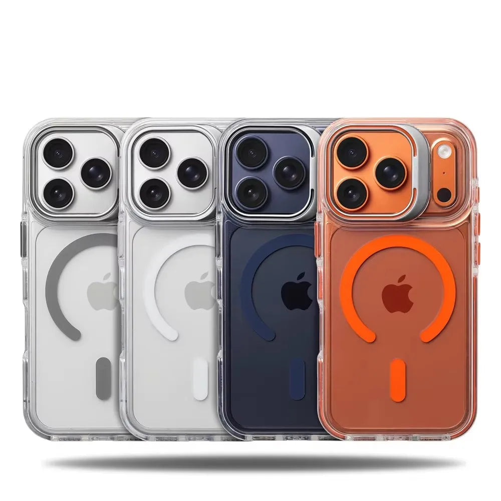 Coque Magnétique Transparente Antichoc MagSafe pour iPhone 12/13/14/15/16/17/18 Pro Max