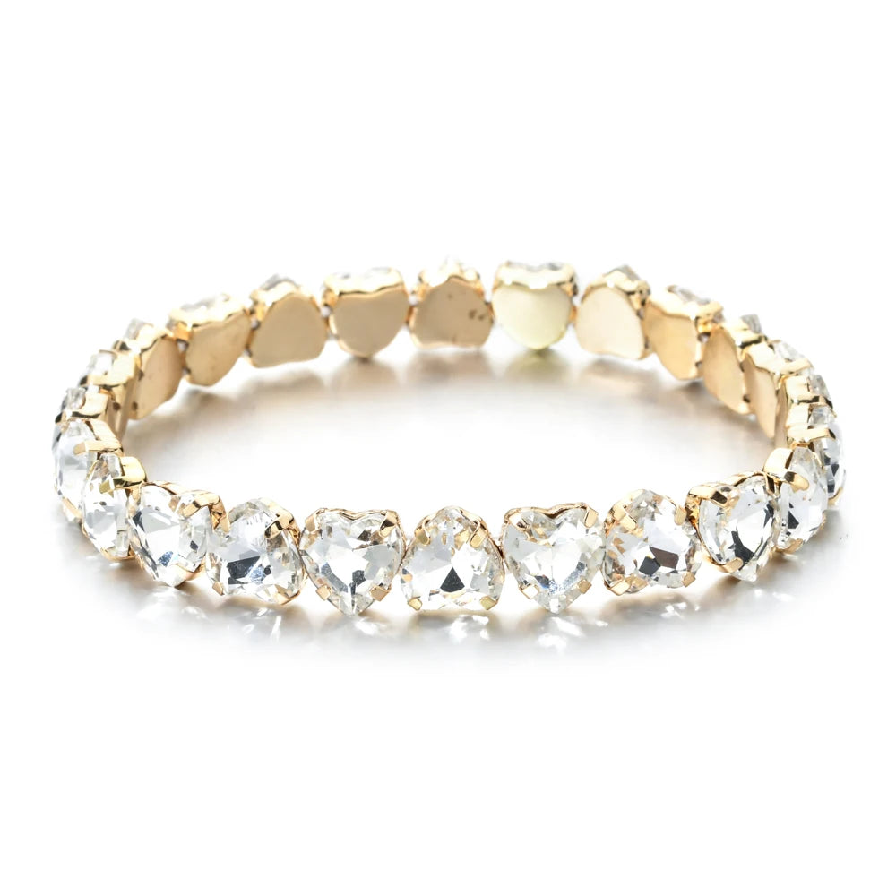Bracelet tennis en zircon plaqué or