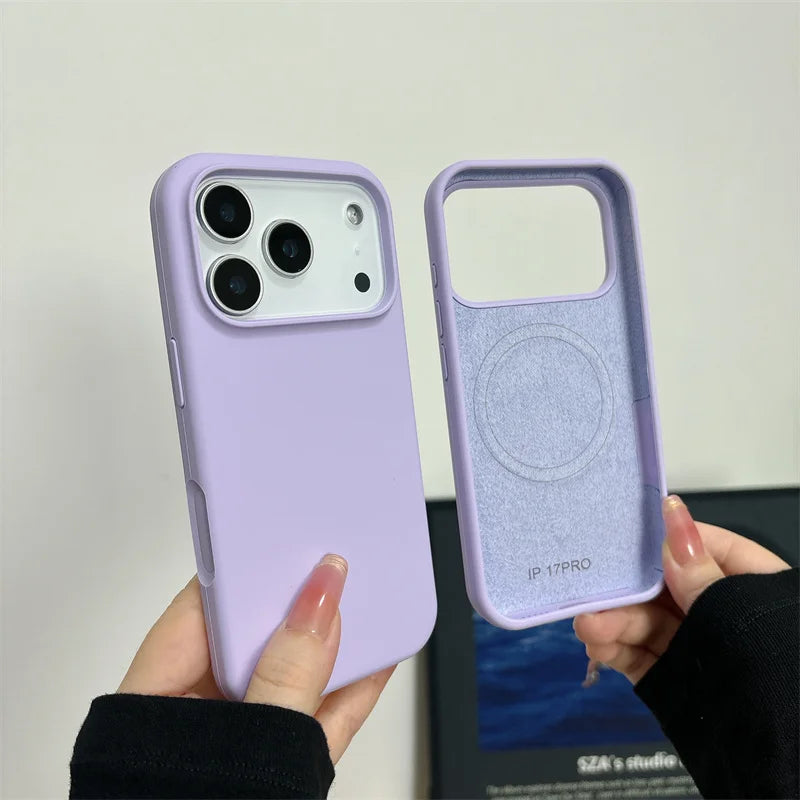 Coque silicone magnétique iPhone