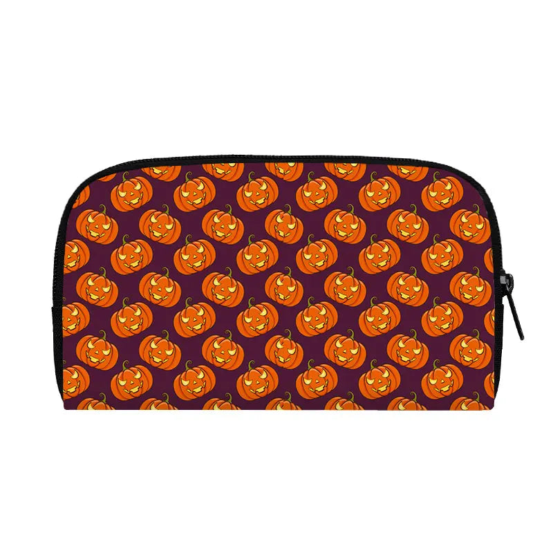 Portefeuille Halloween araignée, citrouille et chauve-souris – Gothique