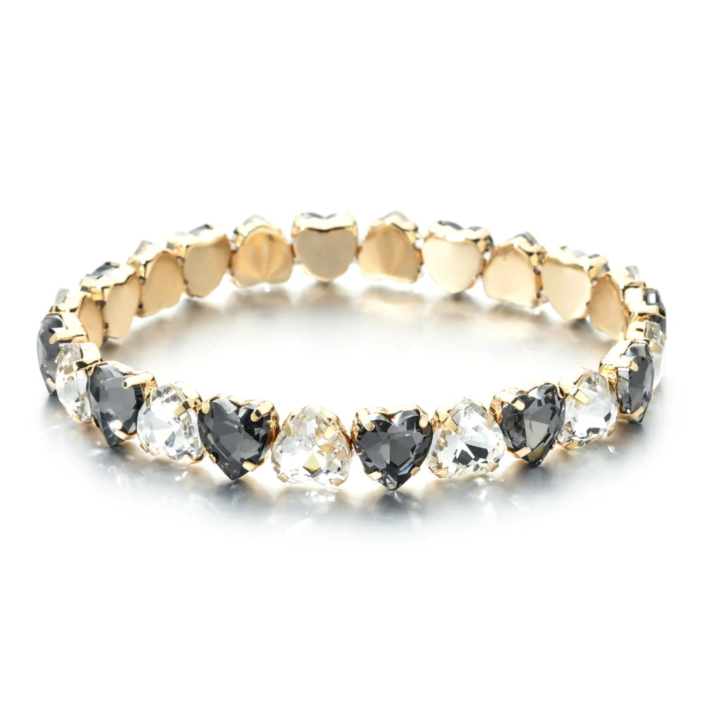 Bracelet tennis en zircon plaqué or