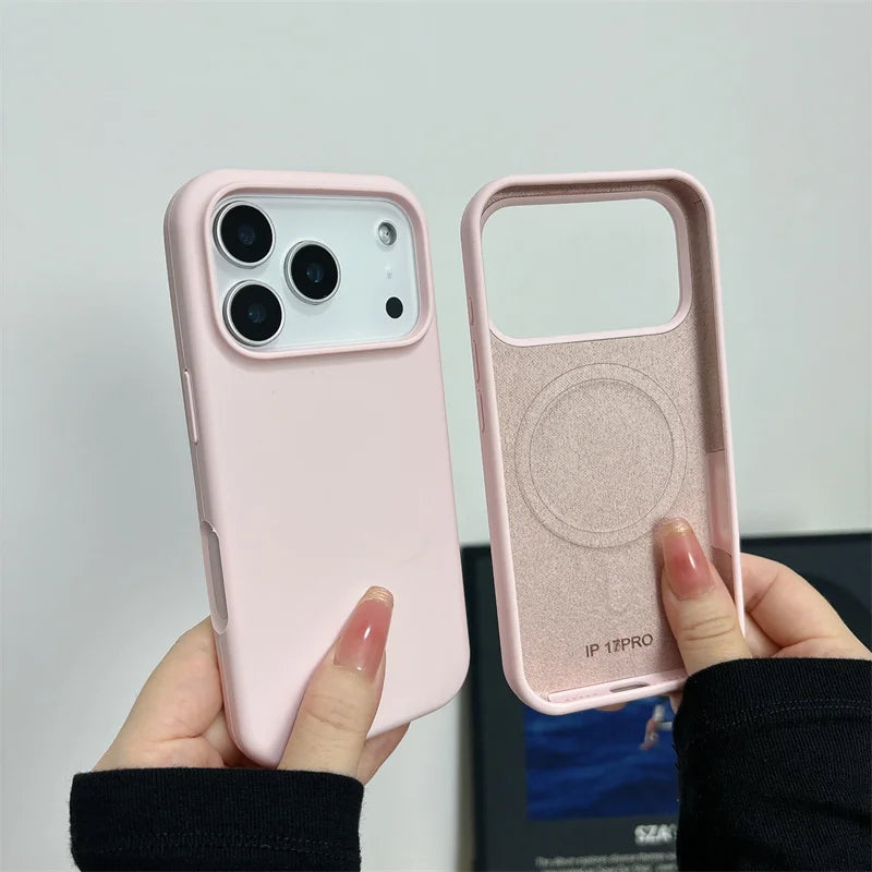 Coque silicone magnétique iPhone