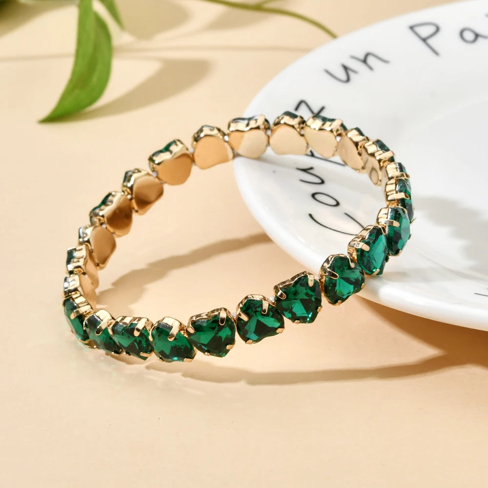 Bracelet tennis en zircon plaqué or